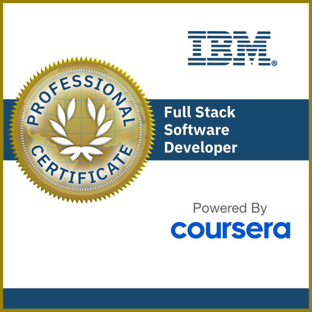 IBM Full Stack Software Developer Professional Certificate